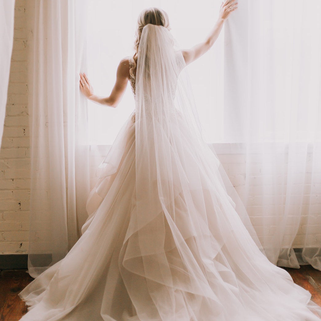 Corded, Pearl & Rhinestone Edge Veils